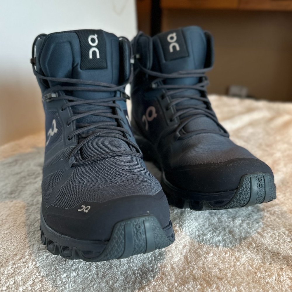 On Cloud Cloudrock Waterproof Hiking Shoes Storm Wash Blue (Mens) Size 11